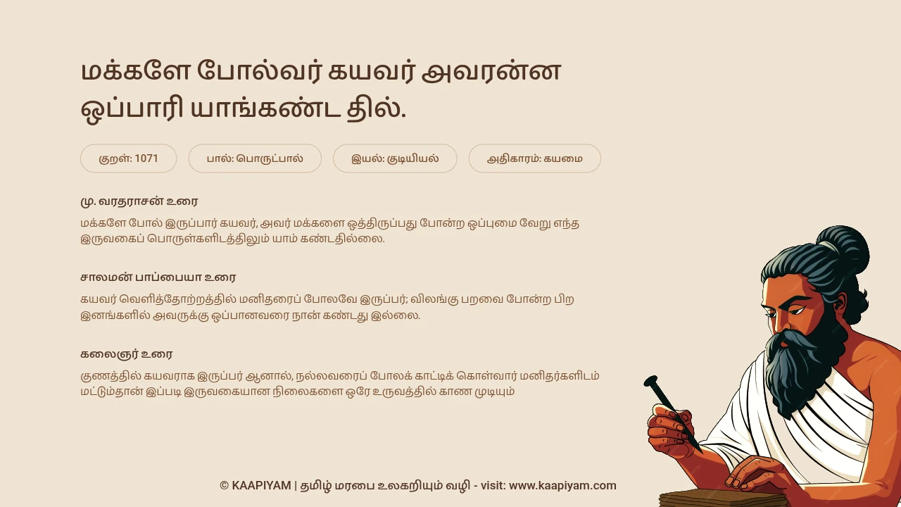 Thirukkural Verse 1071