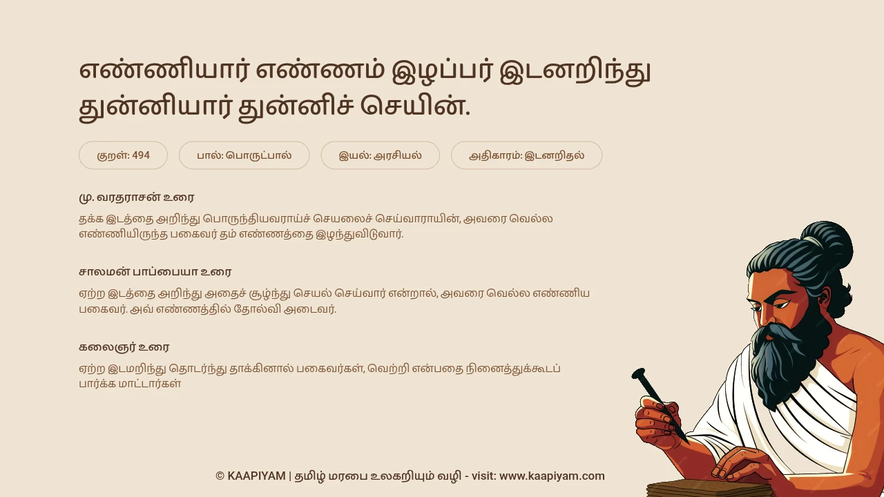 Thirukkural Verse 494