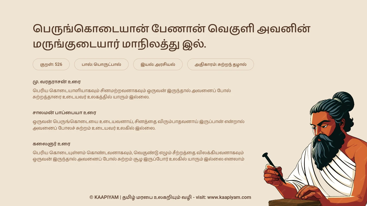 Thirukkural Verse 526