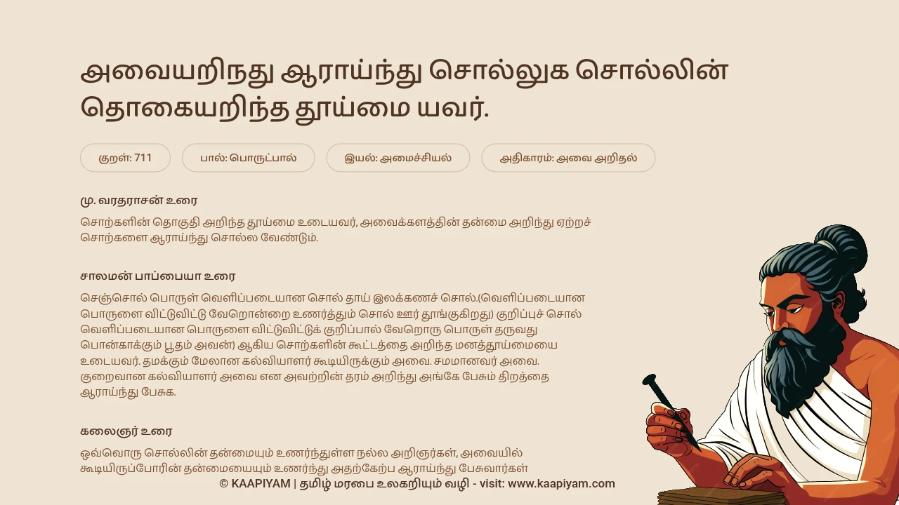 Thirukkural Verse 711
