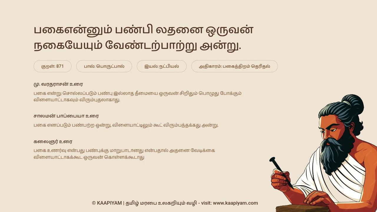 Thirukkural Verse 871