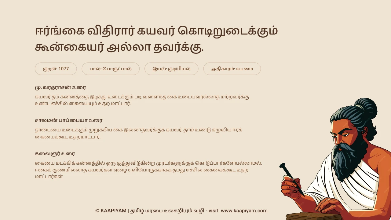 Thirukkural Verse 1077