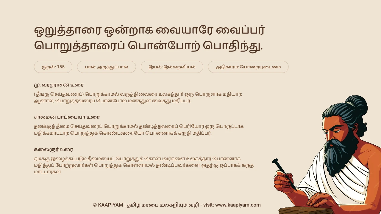 Thirukkural Verse 155