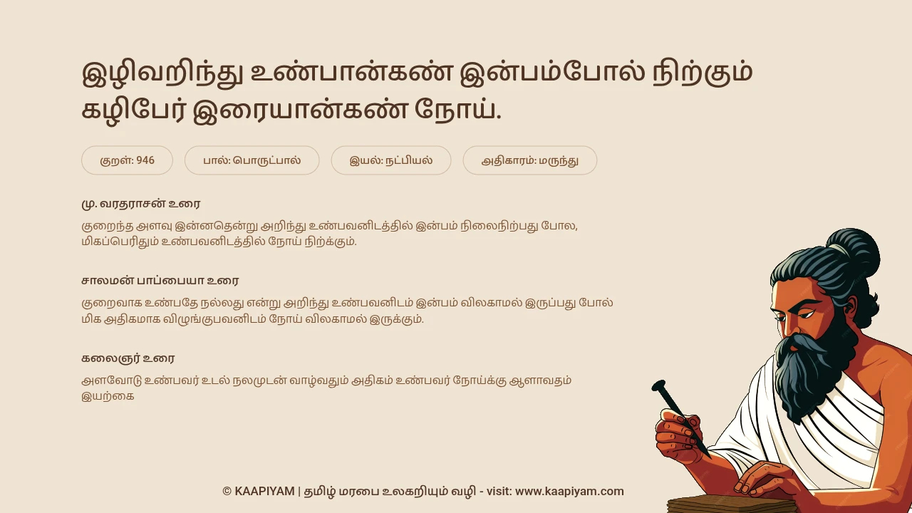Thirukkural Verse 946